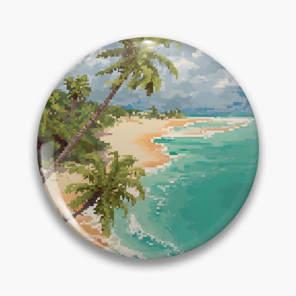 Item preview, Pixel art sandy beach designed and sold by ScienceRex.
