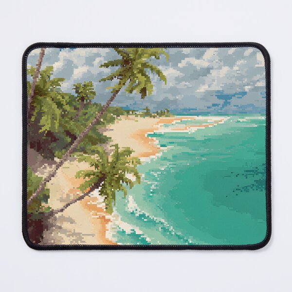 Item preview, Pixel art sandy beach designed and sold by ScienceRex.