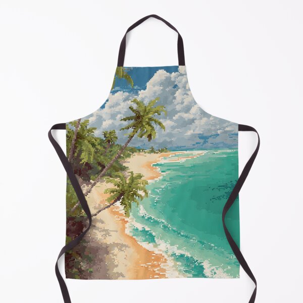 Item preview, Pixel art sandy beach designed and sold by ScienceRex.