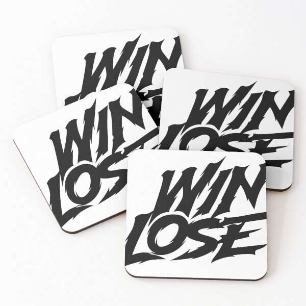 Item preview, Win Lose Sharp Edgy Typographic Black and White Streetwear Design designed and sold by dobfstore.