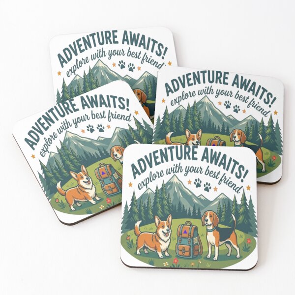 Item preview, Adventure Awaits Dog Hiking designed and sold by Salma.Store.