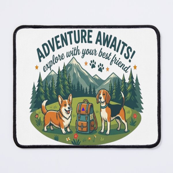Item preview, Adventure Awaits Dog Hiking designed and sold by Salma.Store.