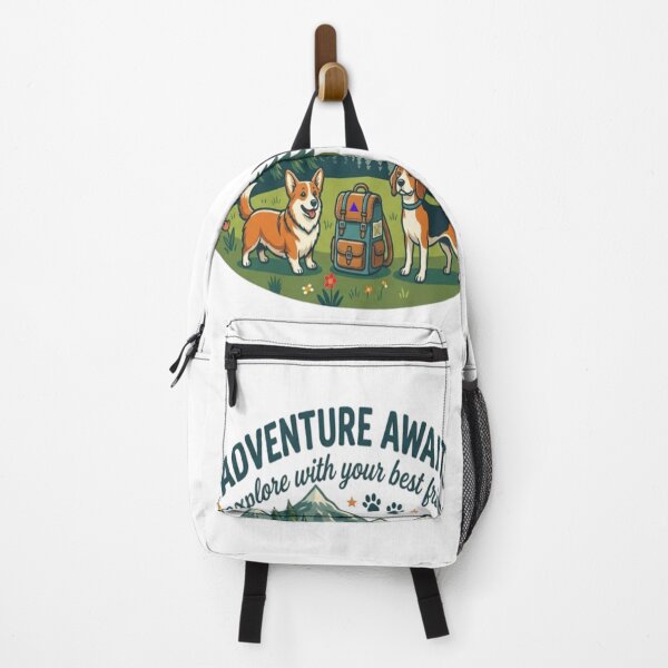 Aperçu de l'œuvre Adventure Awaits Dog Hiking créée et vendue par Salma.Store.