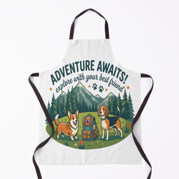 Aperçu de l'œuvre Adventure Awaits Dog Hiking créée et vendue par Salma.Store.