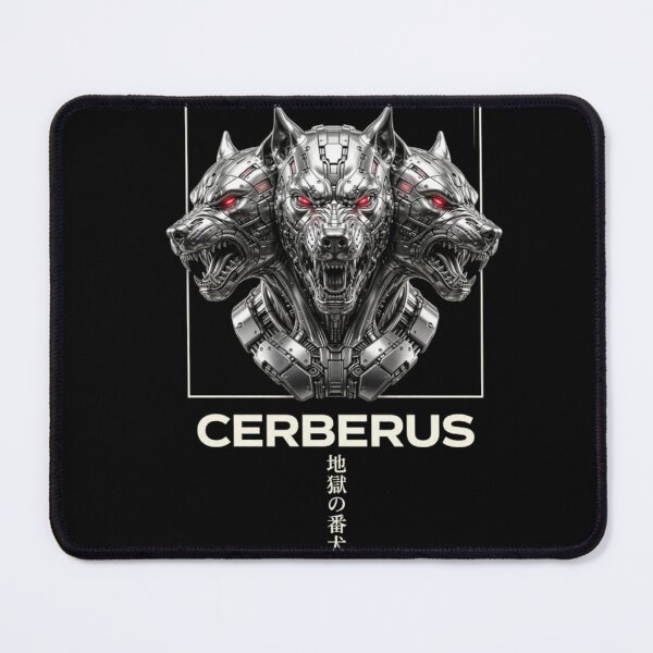 Item preview, Cerberus Cyber Hound Liquid Chrome Aesthetic Tee designed and sold by RajaArtDesign.