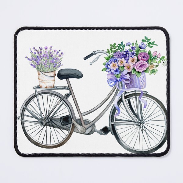 Item preview, aesthetic vintage bicycle floral illustration: a botanical art, cottagecore aesthetics, spring garden lovers piece worth saving designed and sold by     Sela Art .