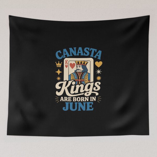 Item preview, CANASTA Kings ARE BORN IN June designed and sold by jkrphoto.