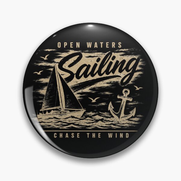 Item preview, Open Waters Sailing Vintage Distressed Shirt | Retro Nautical Design designed and sold by MOCH- ART.