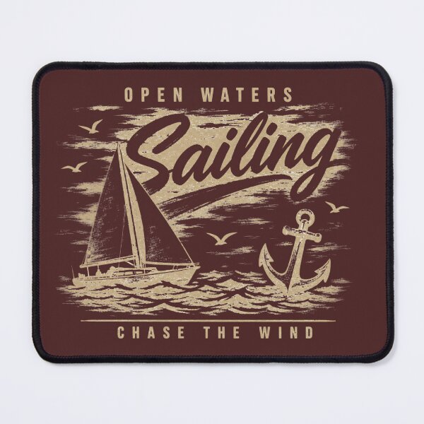 Item preview, Open Waters Sailing Vintage Distressed Shirt | Retro Nautical Design designed and sold by MOCH- ART.