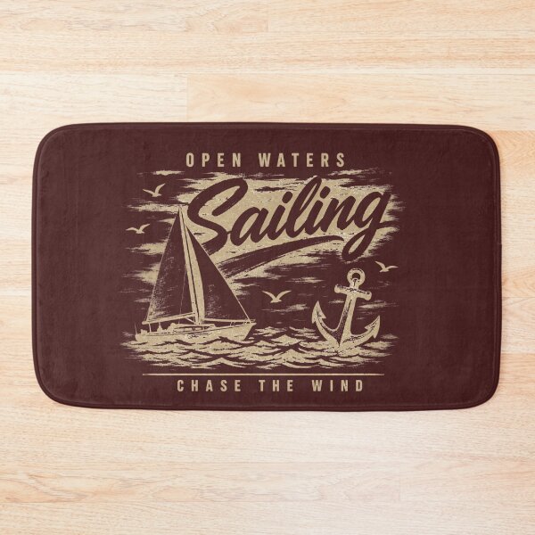 Item preview, Open Waters Sailing Vintage Distressed Shirt | Retro Nautical Design designed and sold by MOCH- ART.