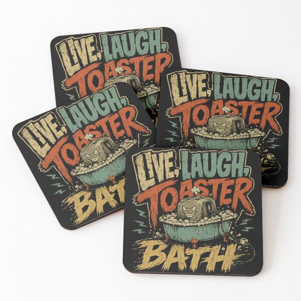 Item preview, Live Laugh Toaster Bath Dark Humor Sarcastic Edgy Meme designed and sold by RetroMini2026.
