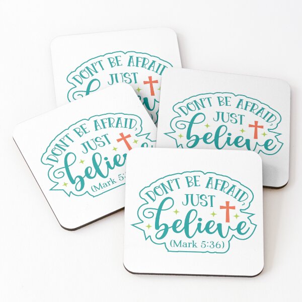 Item preview, Don't Be Afraid Just Believe – Christian Faith Inspirational | T-shirt, sticker, mug and tattoo designed and sold by Billium Halder.