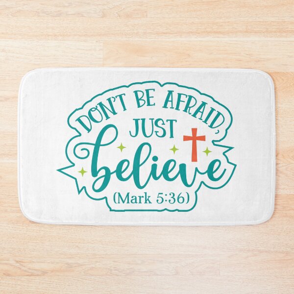 Item preview, Don't Be Afraid Just Believe – Christian Faith Inspirational | T-shirt, sticker, mug and tattoo designed and sold by Billium Halder.