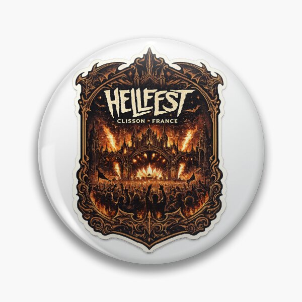 Item preview, Hellfest Metal Festival – Dark Gothic Heavy Metal Sticker designed and sold by ChicClicker.