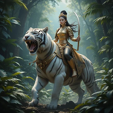 Artwork thumbnail, Tiger Rider by RaF71PrO