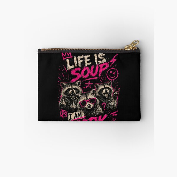 Item preview, Raccoon Life Is Soup I Am Fork Funny Sarcasm Rebellious Quote designed and sold by RetroMini2026.