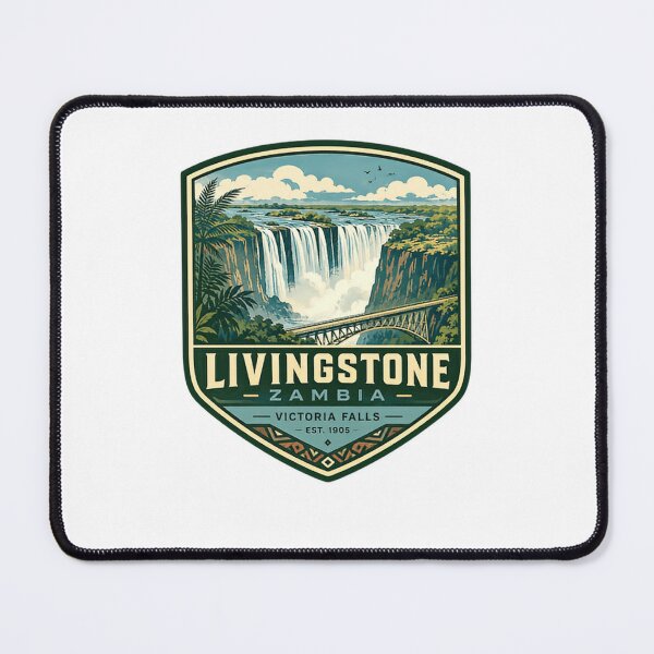 Item preview, Livingstone Zambia Victoria Falls Est. 1905 African Travel Destination designed and sold by Star3NowForMe.