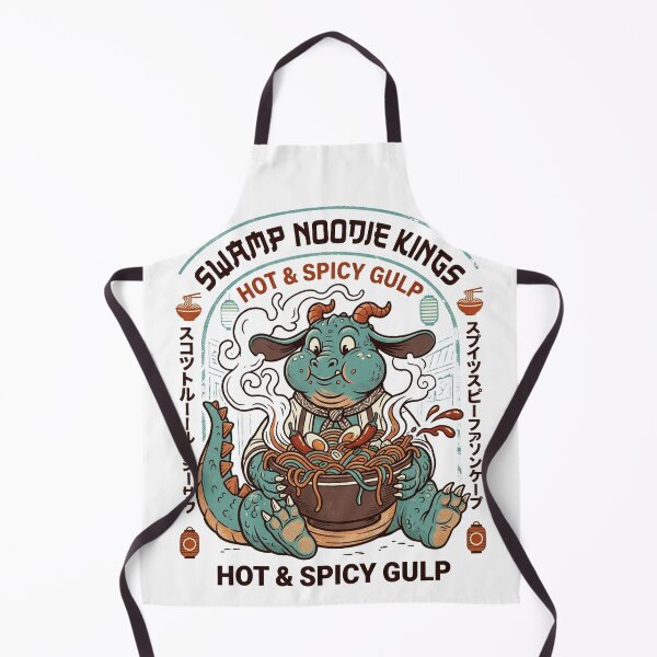 Item preview, Swamp Noodle Kings – Hot and Spicy Ramen Monster Badge designed and sold by @SHINTOSARTSTORE.