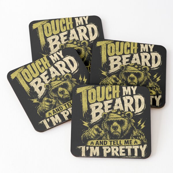 Item preview, Touch My Beard And Tell Me I'm Pretty Funny Beard Beardsman Men Humor designed and sold by RetroMini2026.