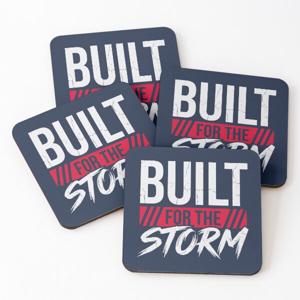 Item preview, Built For The Storm (Blood Red) - Gritty Motivational Workout & Resilience Quote designed and sold by RetroNeon.