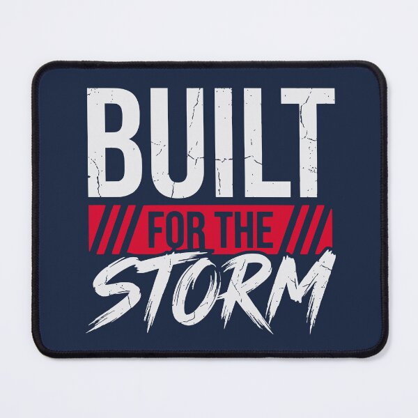 Item preview, Built For The Storm (Blood Red) - Gritty Motivational Workout & Resilience Quote designed and sold by RetroNeon.
