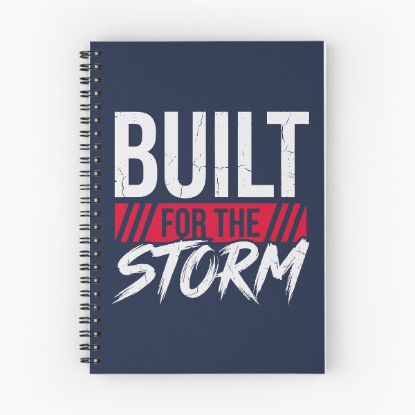 Item preview, Built For The Storm (Blood Red) - Gritty Motivational Workout & Resilience Quote designed and sold by RetroNeon.