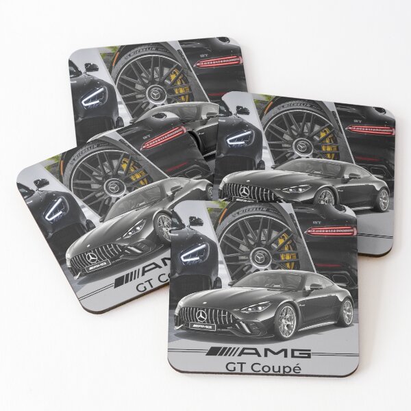 Item preview, Black Mercedes AMG GT Coupé Ultra HD Sports Car Poster designed and sold by VELOCITY_PRINTS.