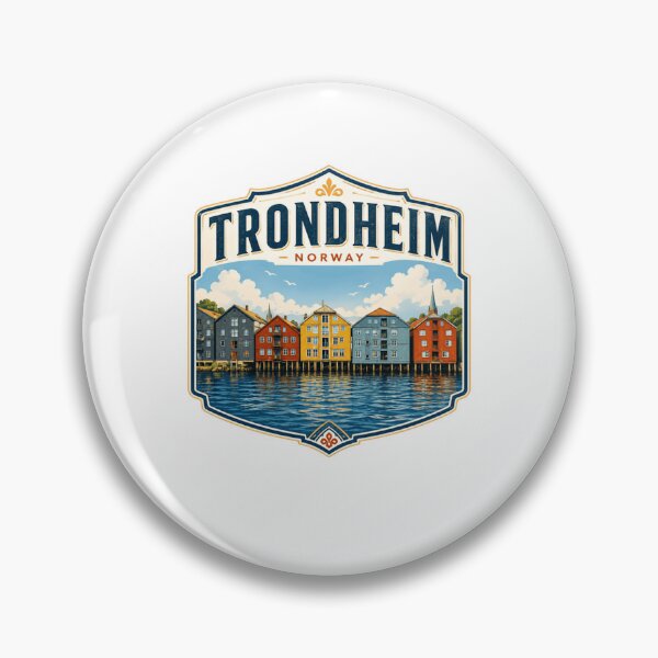 Item preview, Trondheim Norway Scandinavian Travel Souvenir designed and sold by Star3NowForMe.