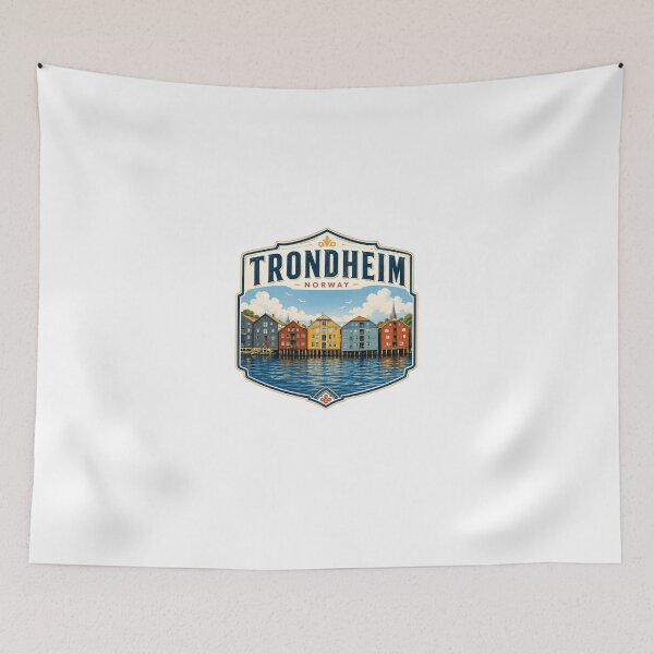 Item preview, Trondheim Norway Scandinavian Travel Souvenir designed and sold by Star3NowForMe.