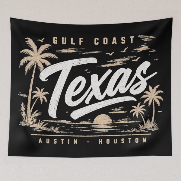 Item preview, Gulf Coast Texas Vintage Distressed Shirt | Retro Travel Design designed and sold by MOCH- ART.