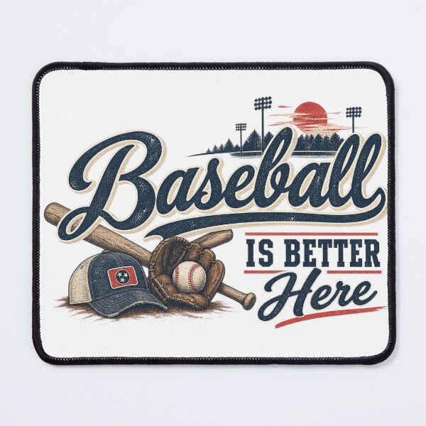 Item preview, Baseball Is Better Here – Vintage Baseball Fan Design designed and sold by lecroyhouse.