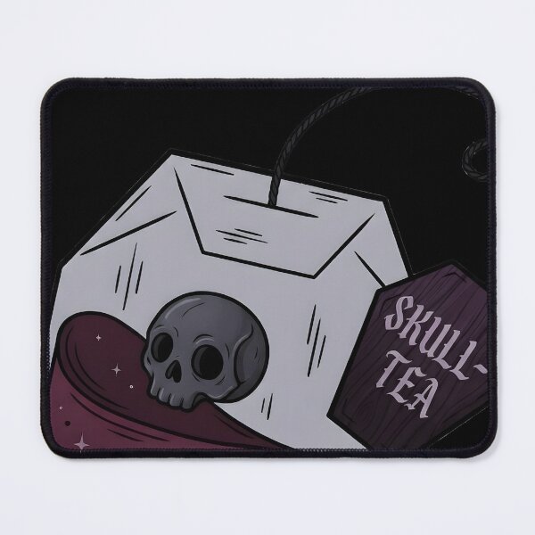 Item preview, Skull Tea Goth Aesthetic Tea Bag Design designed and sold by OH-MY-GOTH.