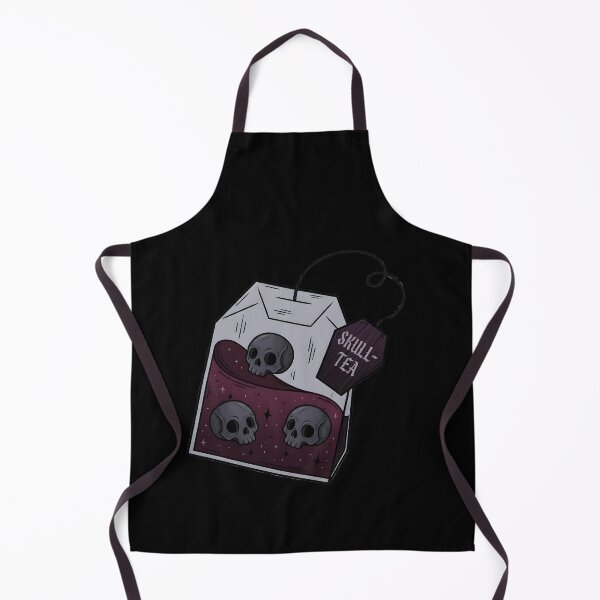 Item preview, Skull Tea Goth Aesthetic Tea Bag Design designed and sold by OH-MY-GOTH.