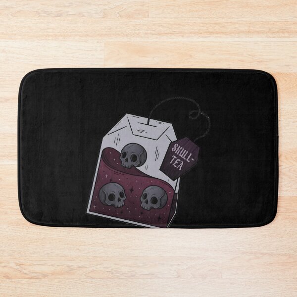 Item preview, Skull Tea Goth Aesthetic Tea Bag Design designed and sold by OH-MY-GOTH.