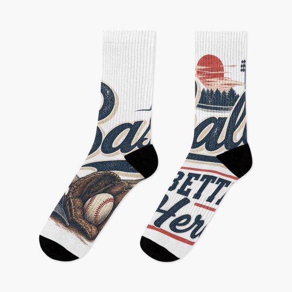 Artikelvorschau, Baseball ist hier besser – Vintage-Baseball-Fan-Design entworfen und verkauft von lecroyhouse.