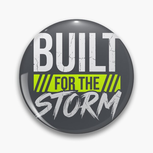 Item preview, Built For The Storm (Volt Green) - Gritty Motivational Workout & Resilience Quote designed and sold by RetroNeon.