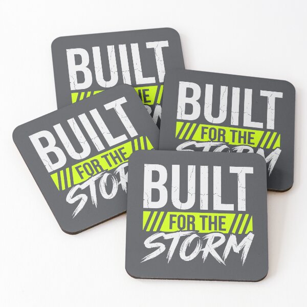 Item preview, Built For The Storm (Volt Green) - Gritty Motivational Workout & Resilience Quote designed and sold by RetroNeon.