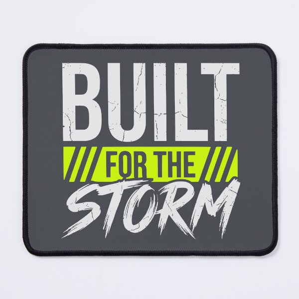Item preview, Built For The Storm (Volt Green) - Gritty Motivational Workout & Resilience Quote designed and sold by RetroNeon.