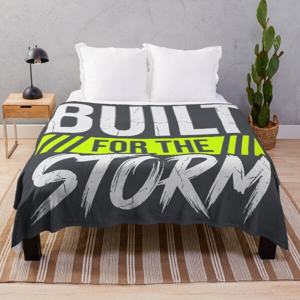 Item preview, Built For The Storm (Volt Green) - Gritty Motivational Workout & Resilience Quote designed and sold by RetroNeon.