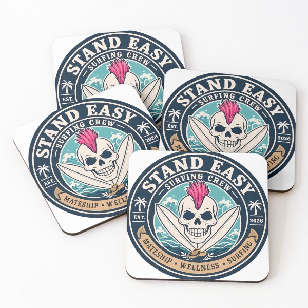 Item preview, Stand Easy Veteran Surf Club Logo Sunshine Coast designed and sold by Bombergirls.