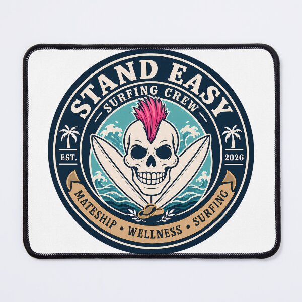Item preview, Stand Easy Veteran Surf Club Logo Sunshine Coast designed and sold by Bombergirls.