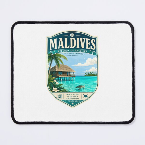 Item preview, Maldives Republic Of Maldives Indian Ocean Paradise Crystal Waters Coral Reefs Island Escapes Tropical Vacation Travel Destination designed and sold by Star3NowForMe.