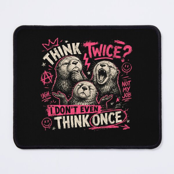 Item preview, Otter Lover Think Twice? I Don't Even Think Once Sarcasm Carefree Animal designed and sold by RetroMini2026.