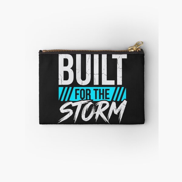 Item preview, Built For The Storm (Arctic Cyan) - Gritty Motivational Workout & Resilience Quote designed and sold by RetroNeon.