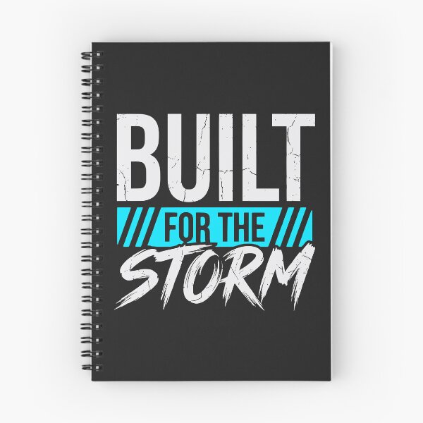 Item preview, Built For The Storm (Arctic Cyan) - Gritty Motivational Workout & Resilience Quote designed and sold by RetroNeon.