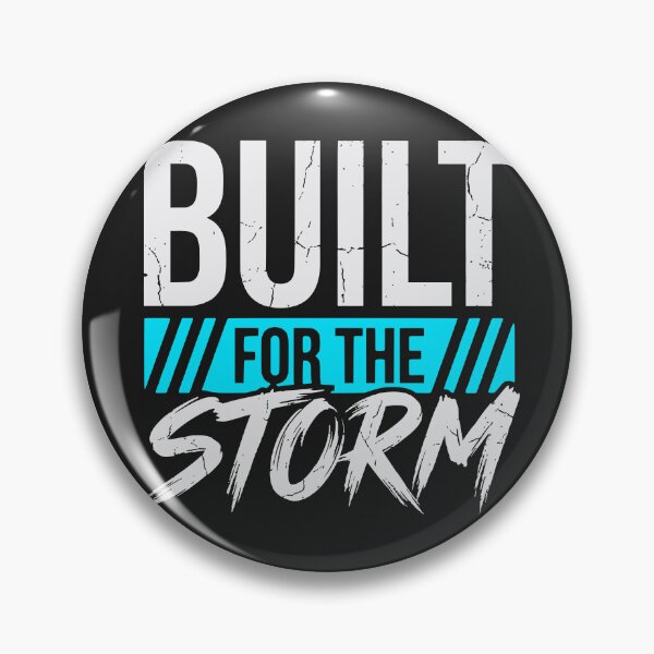 Item preview, Built For The Storm (Arctic Cyan) - Gritty Motivational Workout & Resilience Quote designed and sold by RetroNeon.