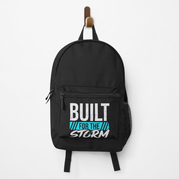Item preview, Built For The Storm (Arctic Cyan) - Gritty Motivational Workout & Resilience Quote designed and sold by RetroNeon.