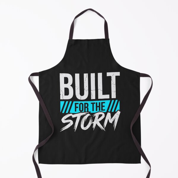 Item preview, Built For The Storm (Arctic Cyan) - Gritty Motivational Workout & Resilience Quote designed and sold by RetroNeon.