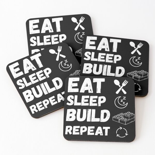 Item preview, Eat Sleep Build Repeat Building Bricks Blocks Family Matching  designed and sold by AmeliaShirts.