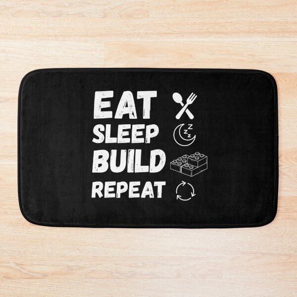 Item preview, Eat Sleep Build Repeat Building Bricks Blocks Family Matching  designed and sold by AmeliaShirts.